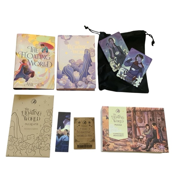 The Floating World Fairyloot Exclusive Edition Tarot Cards Overlays Pin Puzzle